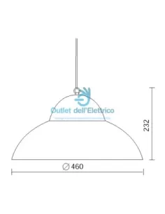 Side 5510 Pendelleuchte UFO 100W SDW-T Fresco GA 2